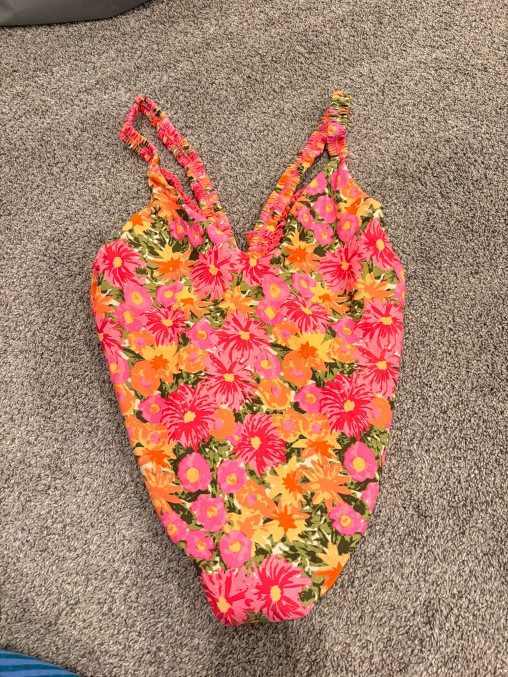 Show Me Your MuMu Floral One-Piece Swimsuit in Pink, Orange, Yellow, Green